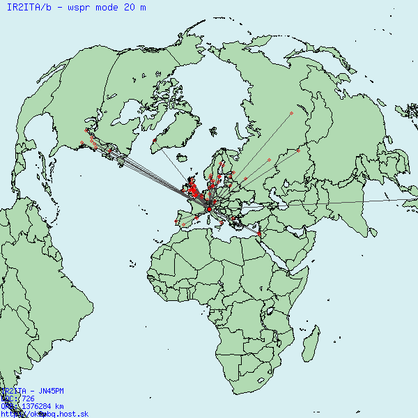 Mappa delle ricezioni di IR2ITA