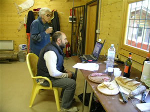 Lidia e Daniele alla postazione JOTI