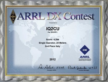 IQ2CU-ARRL-DX-2012