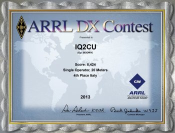 IQ2CU-ARRL-DX-2013