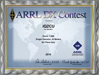 IQ2CU-ARRL-DX-2014