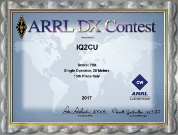 IQ2CU-ARRL-DX-2017