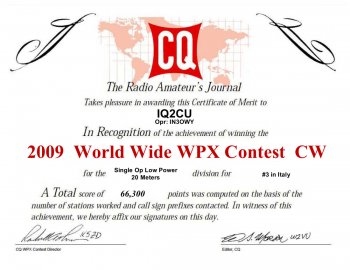 IQ2CU-CQ-WPX-CW-2009