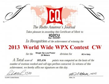 IQ2CU-CQ-WPX-CW-2013