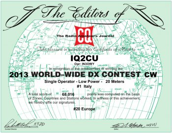 IQ2CU-CQ-WW-CW-DX-2013