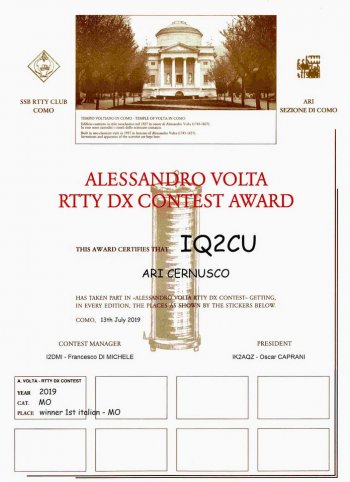 IQ2CU-VOLTA-RTTY-2019