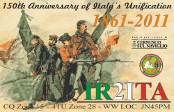 QSL commemorativa di IR2ITA